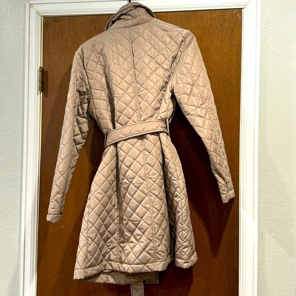 Dress Barn Quilted Trench Coat - Picture 2 of 4